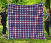 American Patriotic Plaid Print Quilt