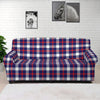 American Patriotic Plaid Print Sofa Cover