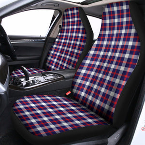 American Patriotic Plaid Print Universal Fit Car Seat Covers