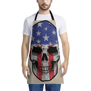 American Patriotic Skull Print Apron