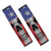 American Patriotic Skull Print Car Seat Belt Covers