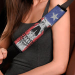 American Patriotic Skull Print Car Seat Belt Covers