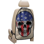 American Patriotic Skull Print Car Seat Organizers