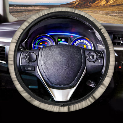 American Patriotic Skull Print Car Steering Wheel Cover