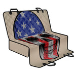 American Patriotic Skull Print Pet Car Back Seat Cover