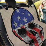 American Patriotic Skull Print Pet Car Back Seat Cover