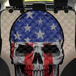 American Patriotic Skull Print Pet Car Back Seat Cover
