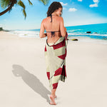 American Peace Flag Print Beach Sarong Wrap