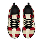 American Peace Flag Print Black Sneakers