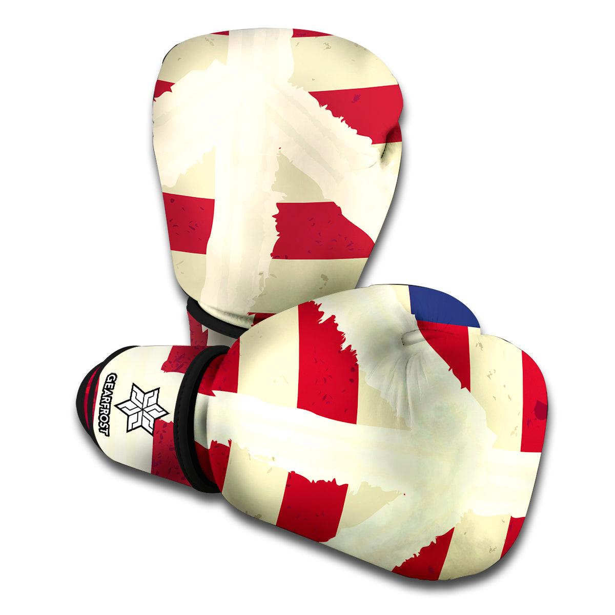 American Peace Flag Print Boxing Gloves