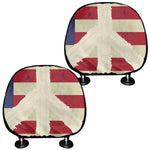 American Peace Flag Print Car Headrest Covers