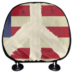 American Peace Flag Print Car Headrest Covers