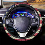 American Peace Flag Print Car Steering Wheel Cover