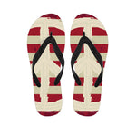 American Peace Flag Print Flip Flops