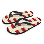 American Peace Flag Print Flip Flops