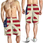 American Peace Flag Print Men's Shorts