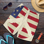 American Peace Flag Print Men's Shorts