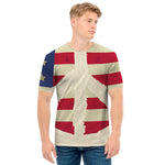 American Peace Flag Print Men's T-Shirt