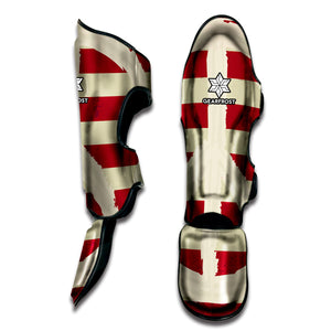 American Peace Flag Print Muay Thai Shin Guard