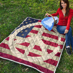 American Peace Flag Print Quilt