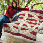 American Peace Flag Print Quilt