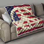 American Peace Flag Print Quilt