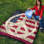 American Peace Flag Print Quilt
