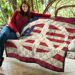 American Peace Flag Print Quilt