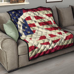 American Peace Flag Print Quilt