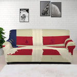 American Peace Flag Print Sofa Cover
