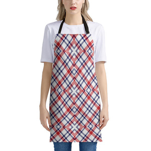 American Plaid Pattern Print Apron