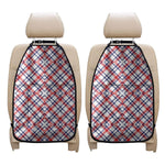 American Plaid Pattern Print Car Seat Organizers