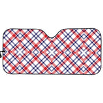 American Plaid Pattern Print Car Sun Shade