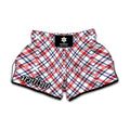 American Plaid Pattern Print Muay Thai Boxing Shorts