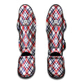 American Plaid Pattern Print Muay Thai Shin Guards