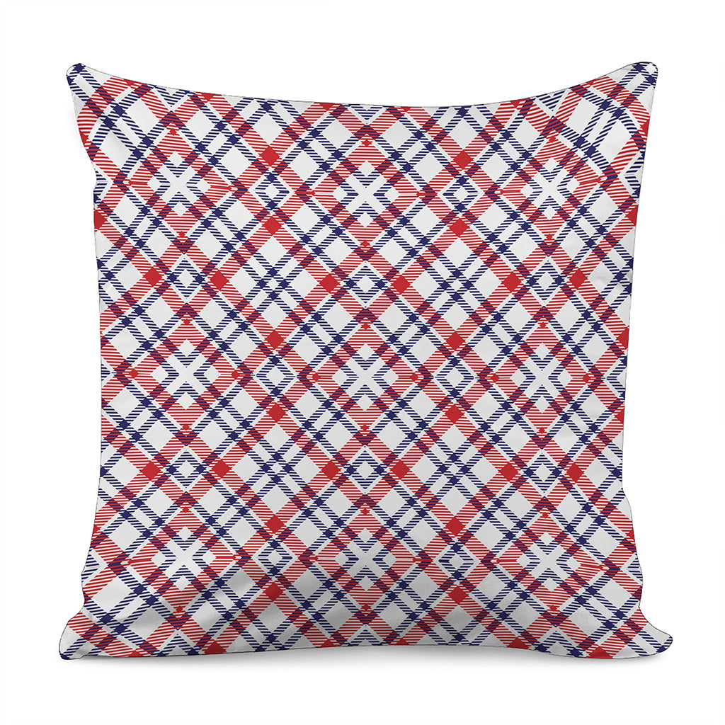 American Plaid Pattern Print Pillow Cover