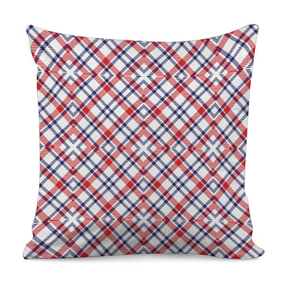 American Plaid Pattern Print Pillow Cover