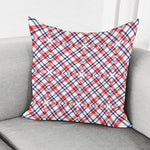 American Plaid Pattern Print Pillow Cover