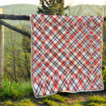 American Plaid Pattern Print Quilt