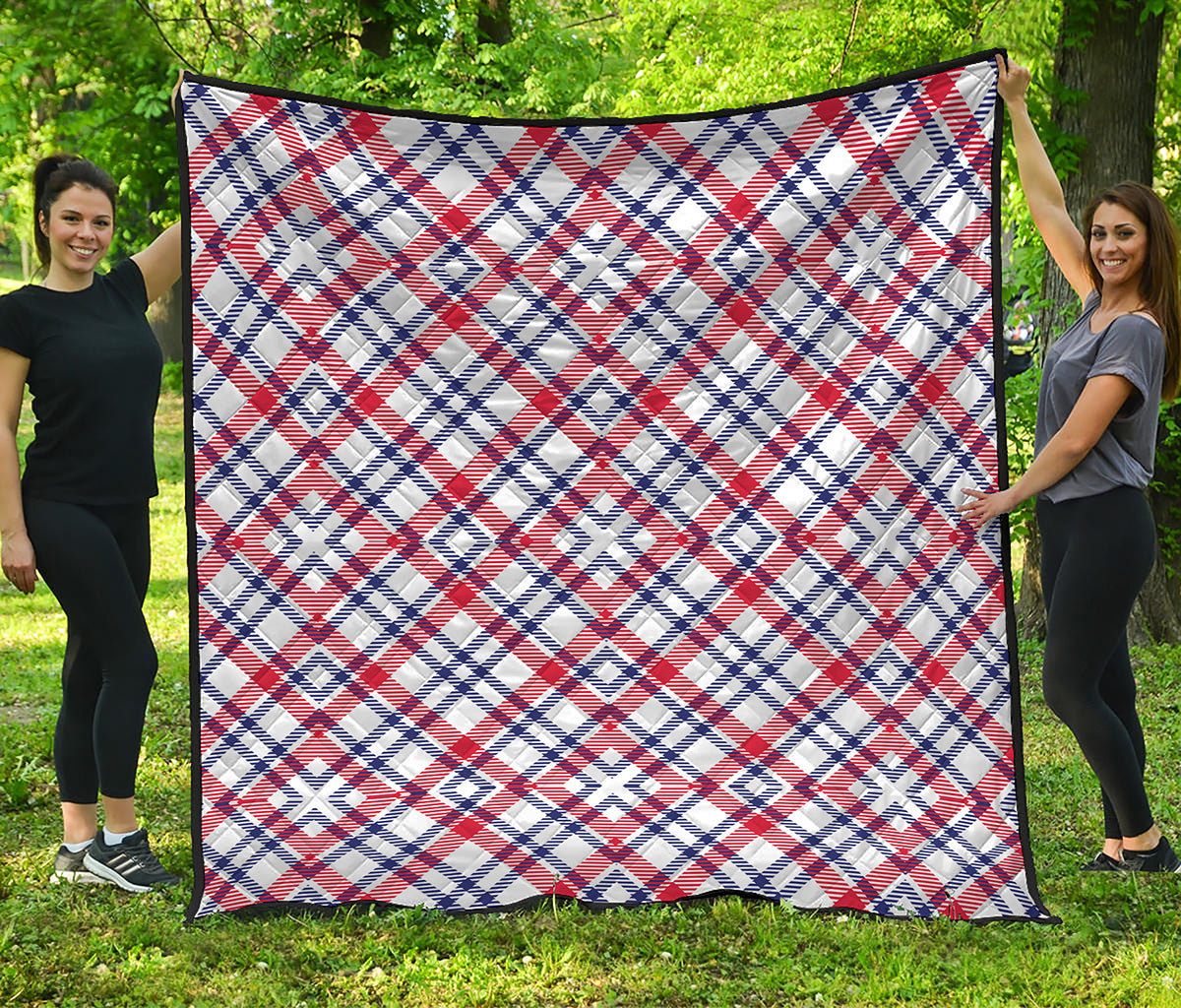 American Plaid Pattern Print Quilt