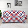 American Plaid Pattern Print Sofa Cover