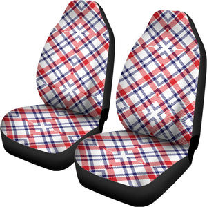 American Plaid Pattern Print Universal Fit Car Seat Covers
