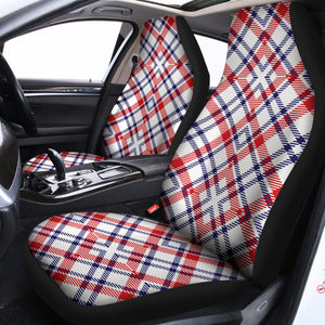 American Plaid Pattern Print Universal Fit Car Seat Covers