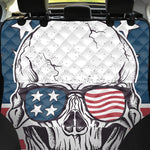 American Skull With Sunglasses Print Pet Car Back Seat Cover