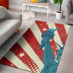 American Statue of Liberty Print Area Rug
