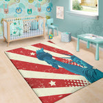 American Statue of Liberty Print Area Rug