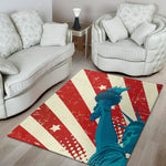 American Statue of Liberty Print Area Rug
