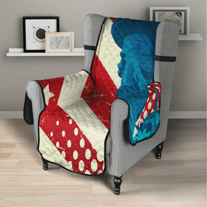 American Statue of Liberty Print Armchair Protector