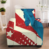 American Statue of Liberty Print Armchair Slipcover