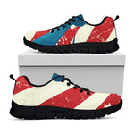 American Statue of Liberty Print Black Sneakers